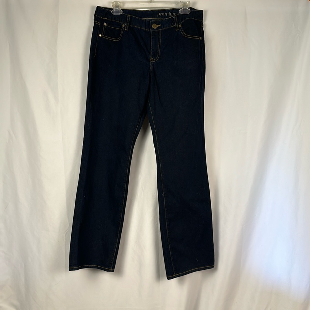 GAP Jeans Curvy Straight Premium Dark Wash Denim Stretch